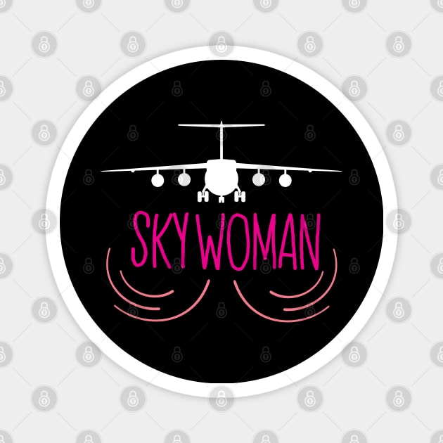 Sky Women Funny Flight Attendants Flying Aviation Magnet by patroart